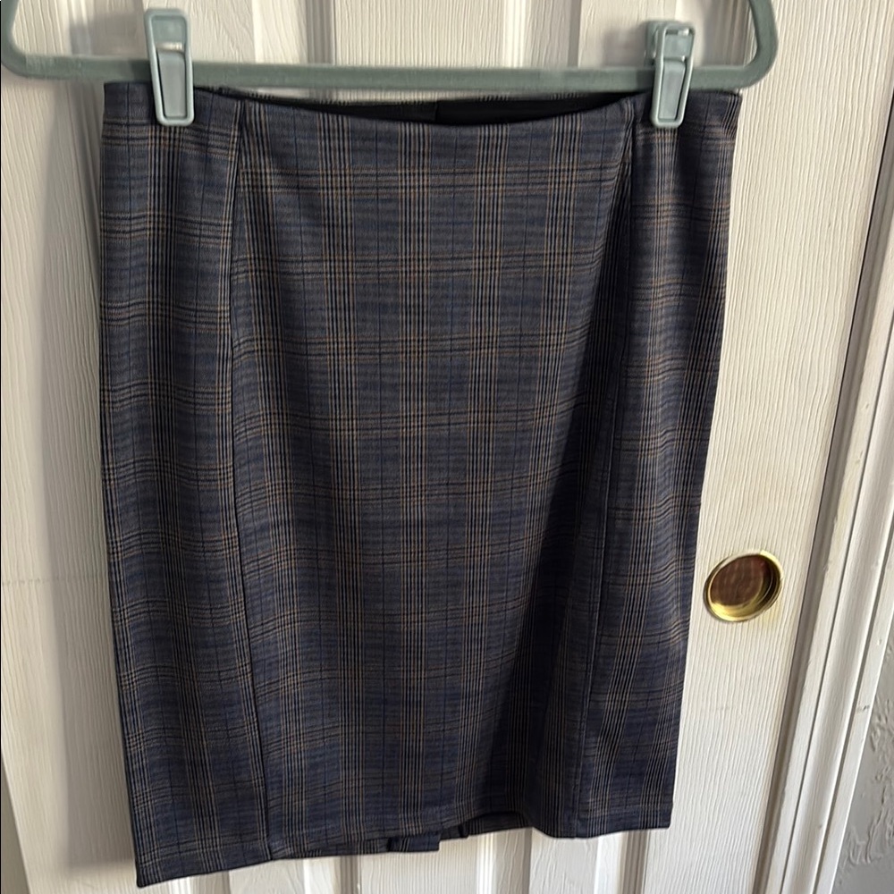 Liverpool Gray and Blue Pencil Skirt Knee-Length Work